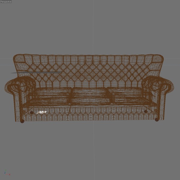 devon 3 seater leather chair 3d model - DEVON 3 SEATER LEATHER CHAIR by Carrara1